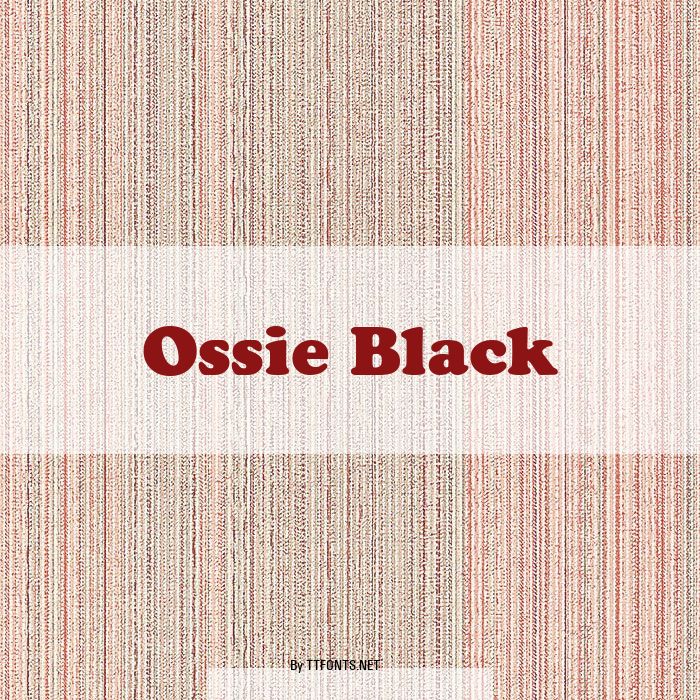 Ossie Black example
